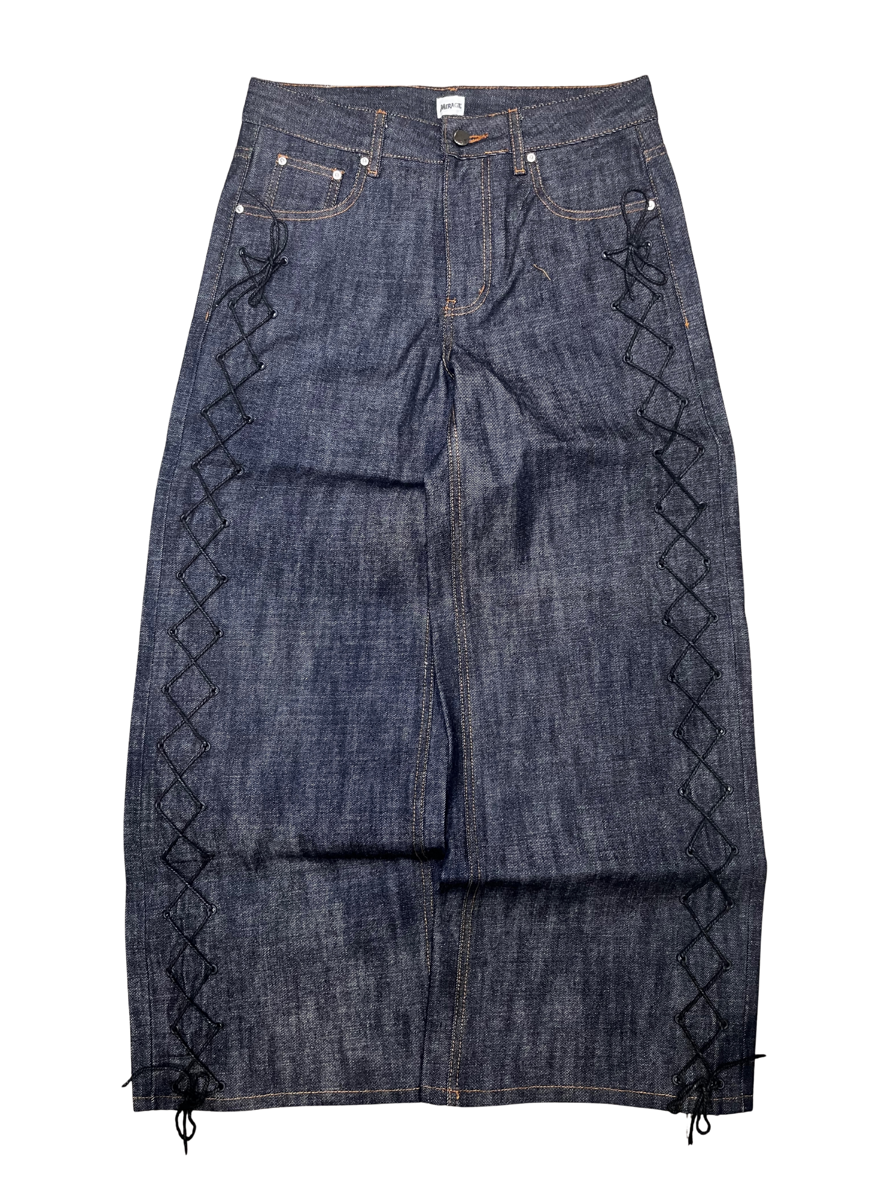 onyx raw denim jeans